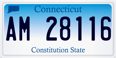 CT license plate AM28116