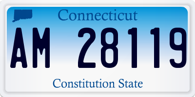 CT license plate AM28119