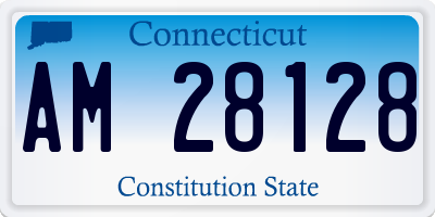 CT license plate AM28128