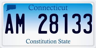 CT license plate AM28133
