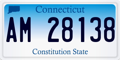 CT license plate AM28138