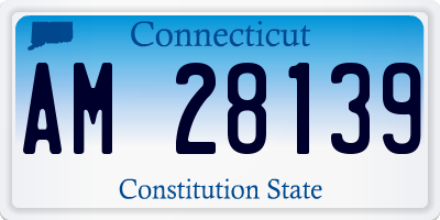 CT license plate AM28139