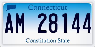 CT license plate AM28144