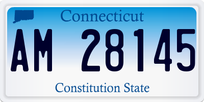 CT license plate AM28145