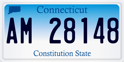 CT license plate AM28148