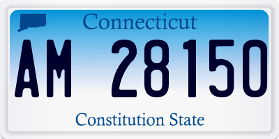 CT license plate AM28150
