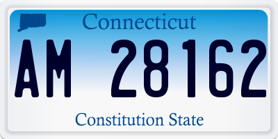 CT license plate AM28162