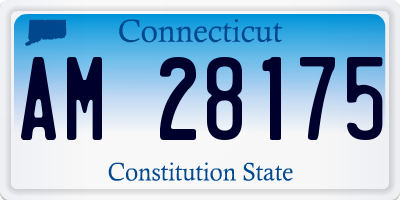 CT license plate AM28175
