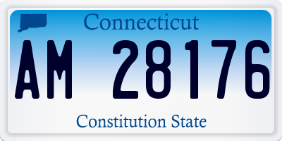 CT license plate AM28176