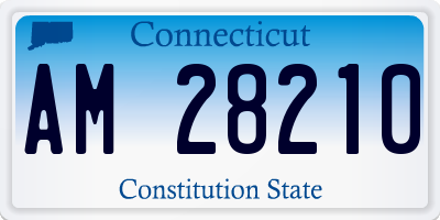 CT license plate AM28210