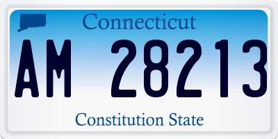 CT license plate AM28213