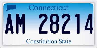 CT license plate AM28214
