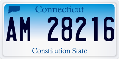CT license plate AM28216