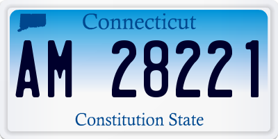 CT license plate AM28221