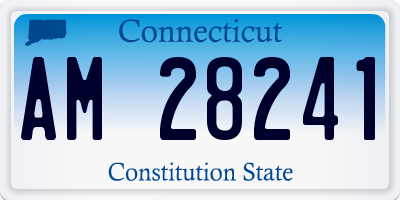 CT license plate AM28241