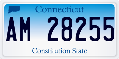 CT license plate AM28255