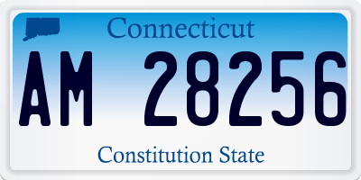 CT license plate AM28256