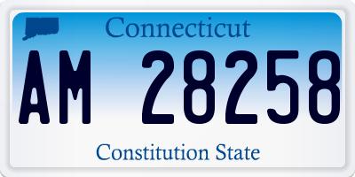 CT license plate AM28258