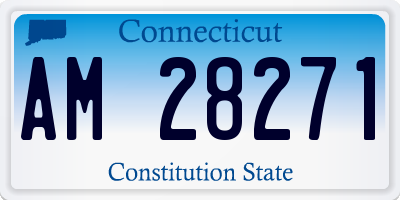 CT license plate AM28271