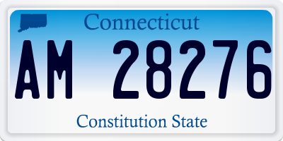 CT license plate AM28276