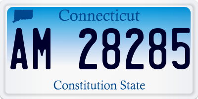 CT license plate AM28285