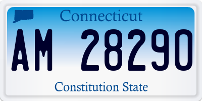 CT license plate AM28290