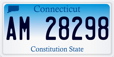 CT license plate AM28298
