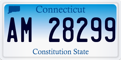 CT license plate AM28299