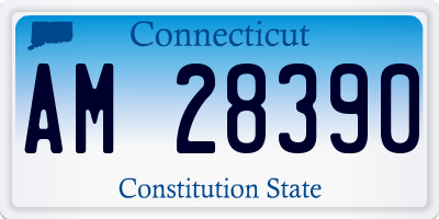 CT license plate AM28390