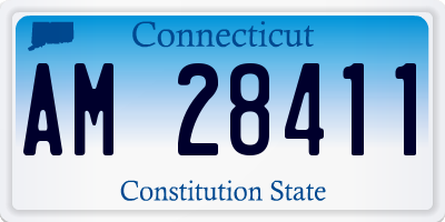 CT license plate AM28411