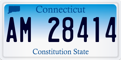 CT license plate AM28414