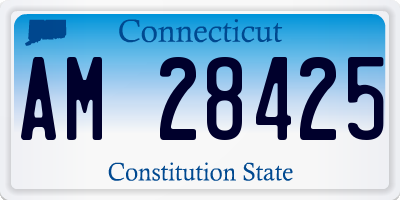 CT license plate AM28425