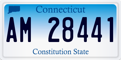 CT license plate AM28441