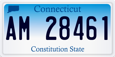 CT license plate AM28461