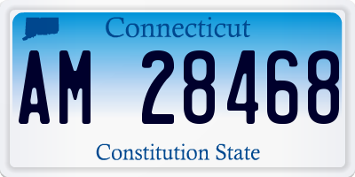 CT license plate AM28468