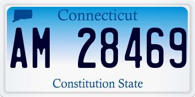 CT license plate AM28469