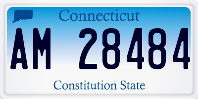 CT license plate AM28484