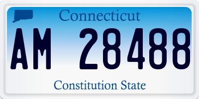 CT license plate AM28488