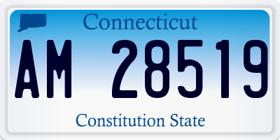 CT license plate AM28519