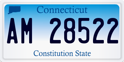 CT license plate AM28522