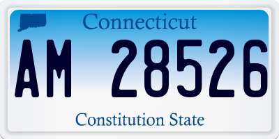 CT license plate AM28526