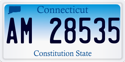 CT license plate AM28535