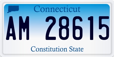 CT license plate AM28615