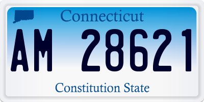 CT license plate AM28621