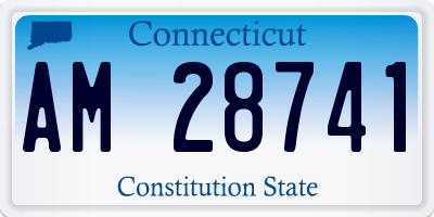 CT license plate AM28741