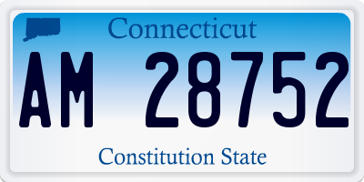 CT license plate AM28752