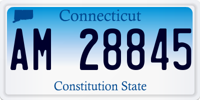 CT license plate AM28845