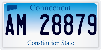 CT license plate AM28879