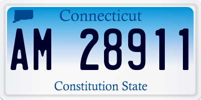 CT license plate AM28911