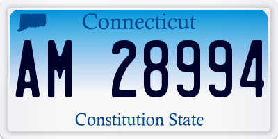 CT license plate AM28994